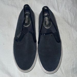 Michael  Kors brett perforated slip sneakers navy